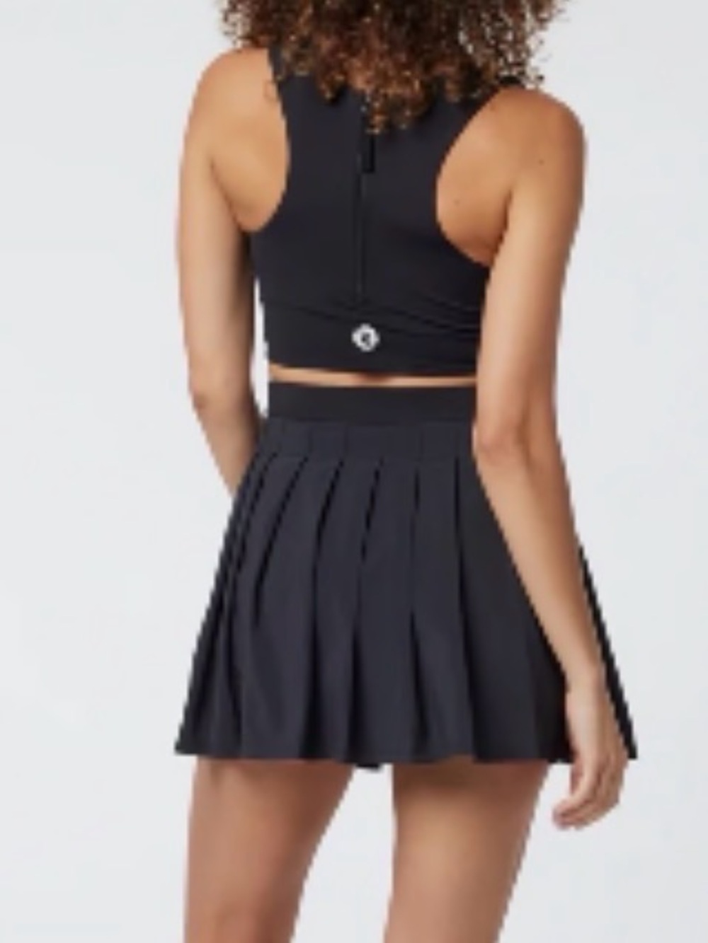 Vuori Black Racerback Pleated Tennis Dress - Picture 6 of 6